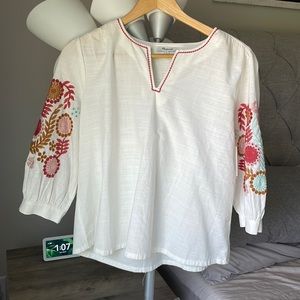 Madewell Embroidered Top